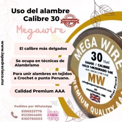 Alambre MegaWire Dorado cal 30