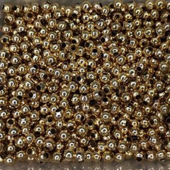 Latón Macizo redonda suelta granos del Metal Oro 4mm 5mm 6mm 8mm 10mm 12m 14m 16mm 18mm 